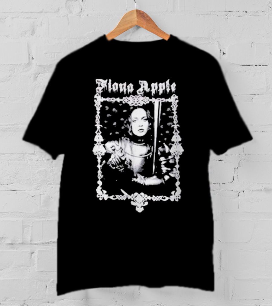 Fiona Apple Knightly Portrait In Ornate Medieval T-Shirt