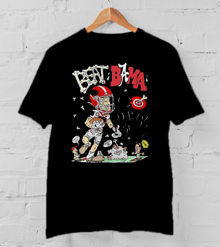 Georgia Bulldogs Football Beat Bama Go Dawgz Sic Target Touchdown Victory T-Shirt