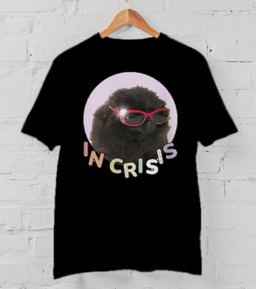 Got Funny In Crisis Dog Wearing Red Sunglasses Iconic T-Shirt