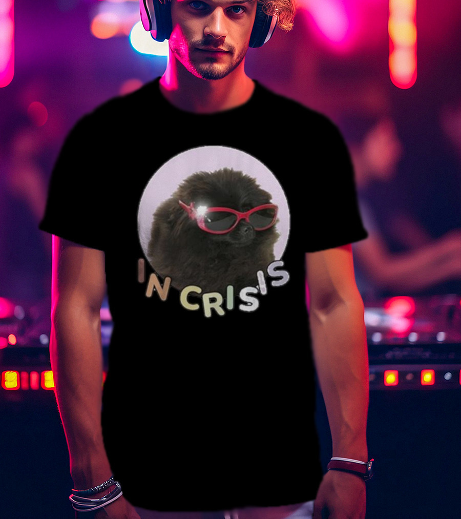 Got Funny In Crisis Dog Wearing Red Sunglasses Iconic T-Shirt