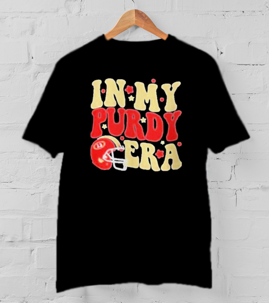 In My Purdy Era Football Helmet And Stars T-Shirt