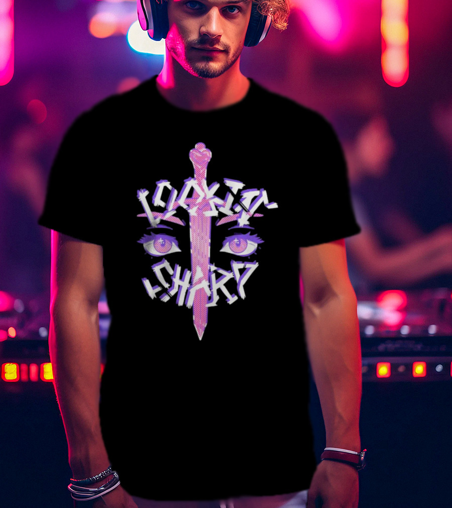 Lookin’ Sharp Kitty-Knife Eyes And Sword T-Shirt