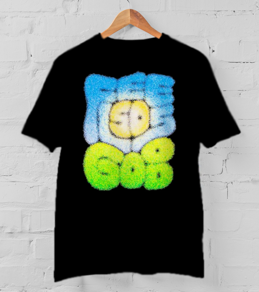 Nature Feels So Good Retro Bubble Text T-Shirt