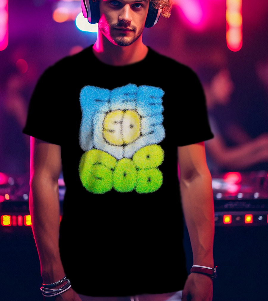 Nature Feels So Good Retro Bubble Text T-Shirt