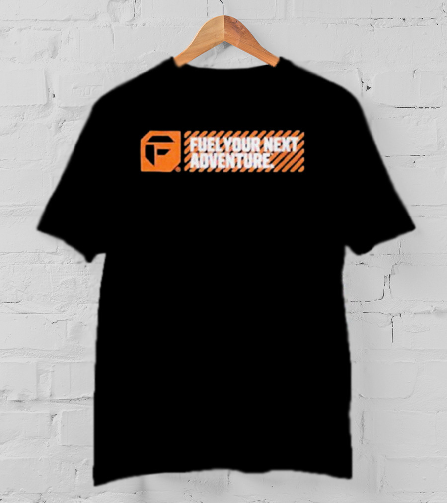 Fuel Your Next Adventure FP Logo Orange Stripes T-Shirt