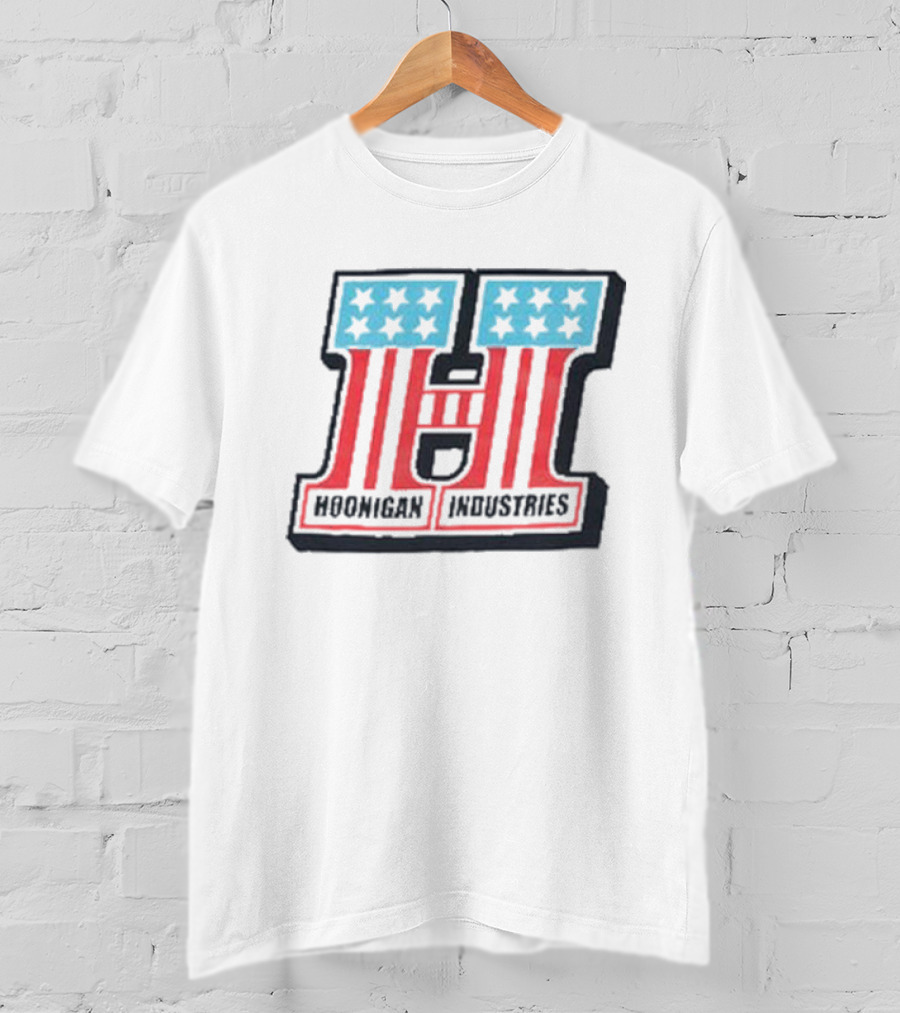 Hoonigan Industries Red Blue Stars Stripes H T-Shirt