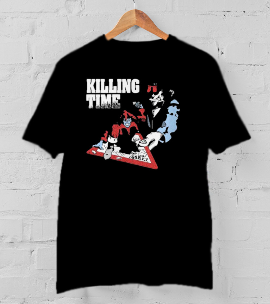 Killing Time Dealer Joker Playing Cards Motif T-Shirt