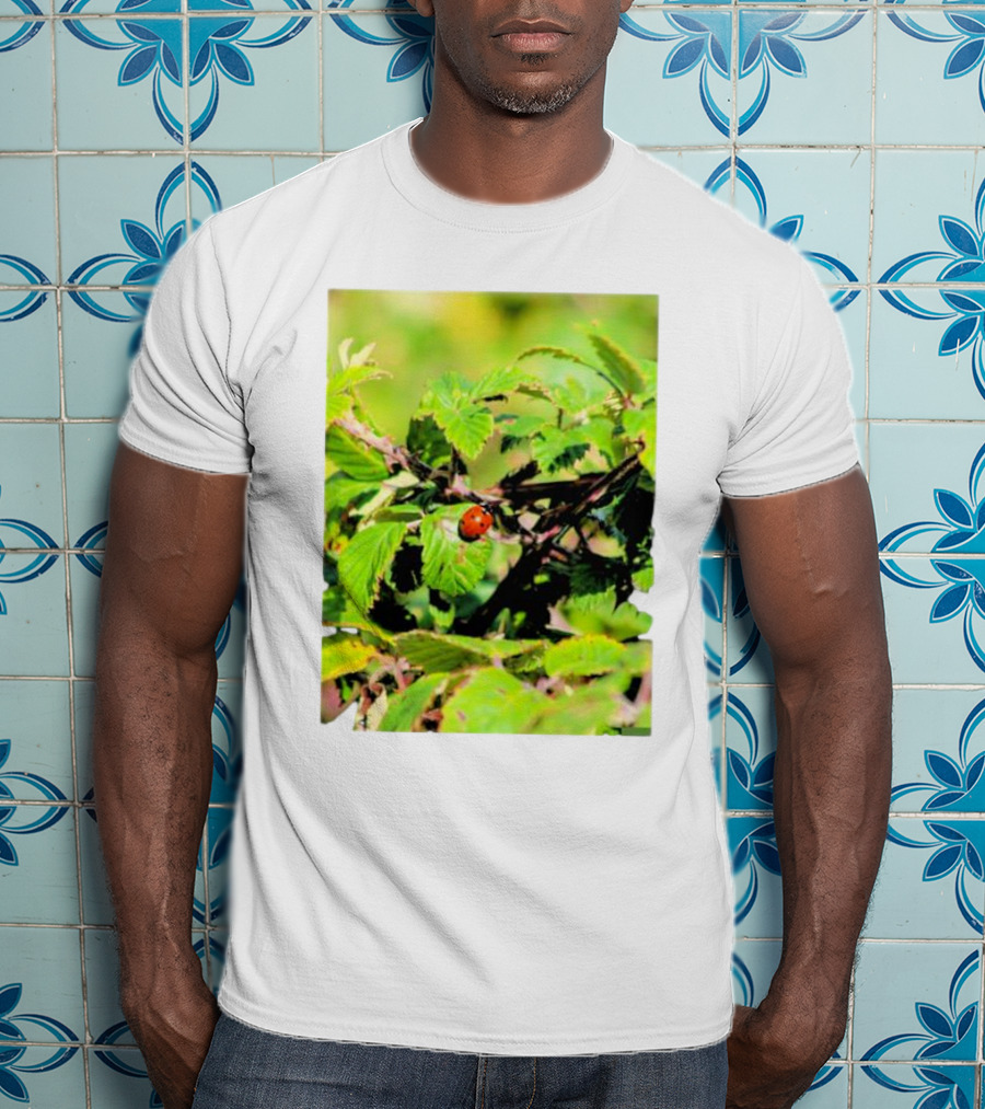 Spot In Nature With Ladybug On Leaf T-Shirt