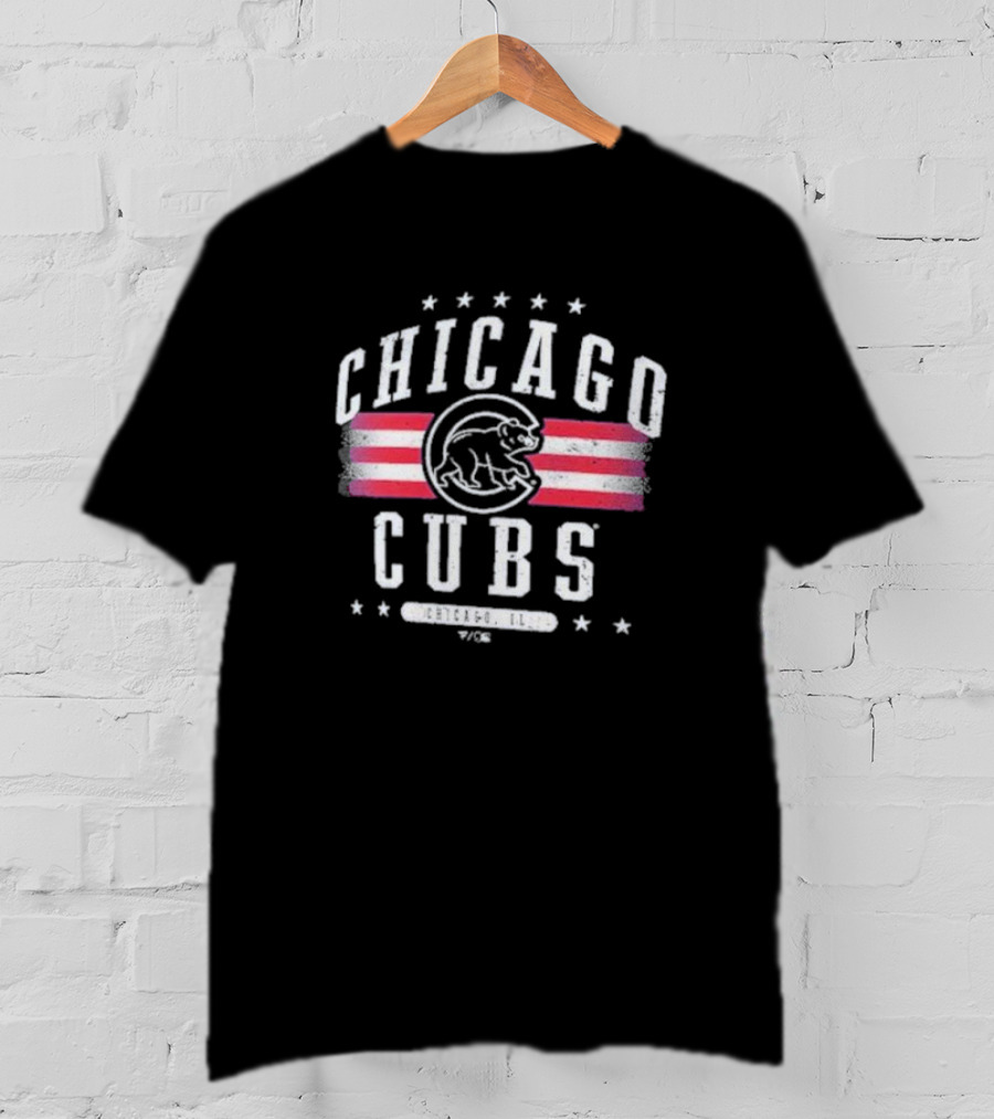 Chicago Cubs Vintage Americana Style Chicago, Illinois T-Shirt