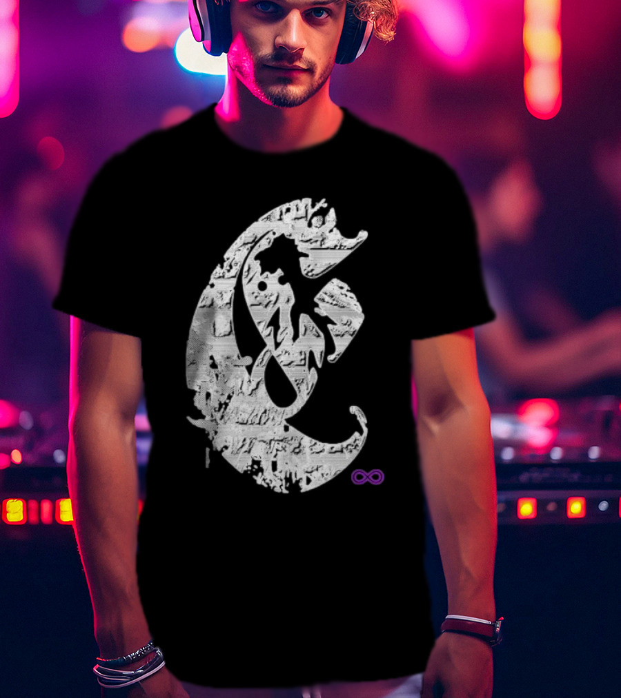 Club E By Club Eternal Infinite Symbol Grunge T-Shirt