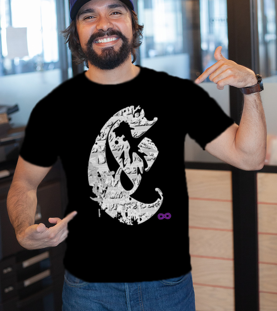 Club E By Club Eternal Infinite Symbol Grunge T-Shirt