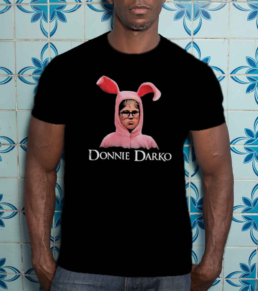 Donnie Darko Pink Bunny Character Crewneck T-Shirt