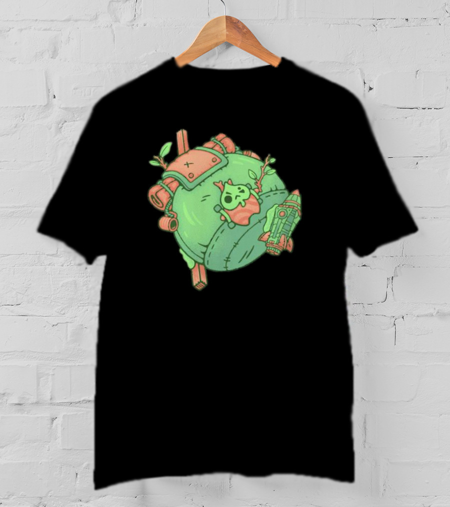 Backpack Friend Bag Camping Adventure With Alien And Rocket Details T-Shirt