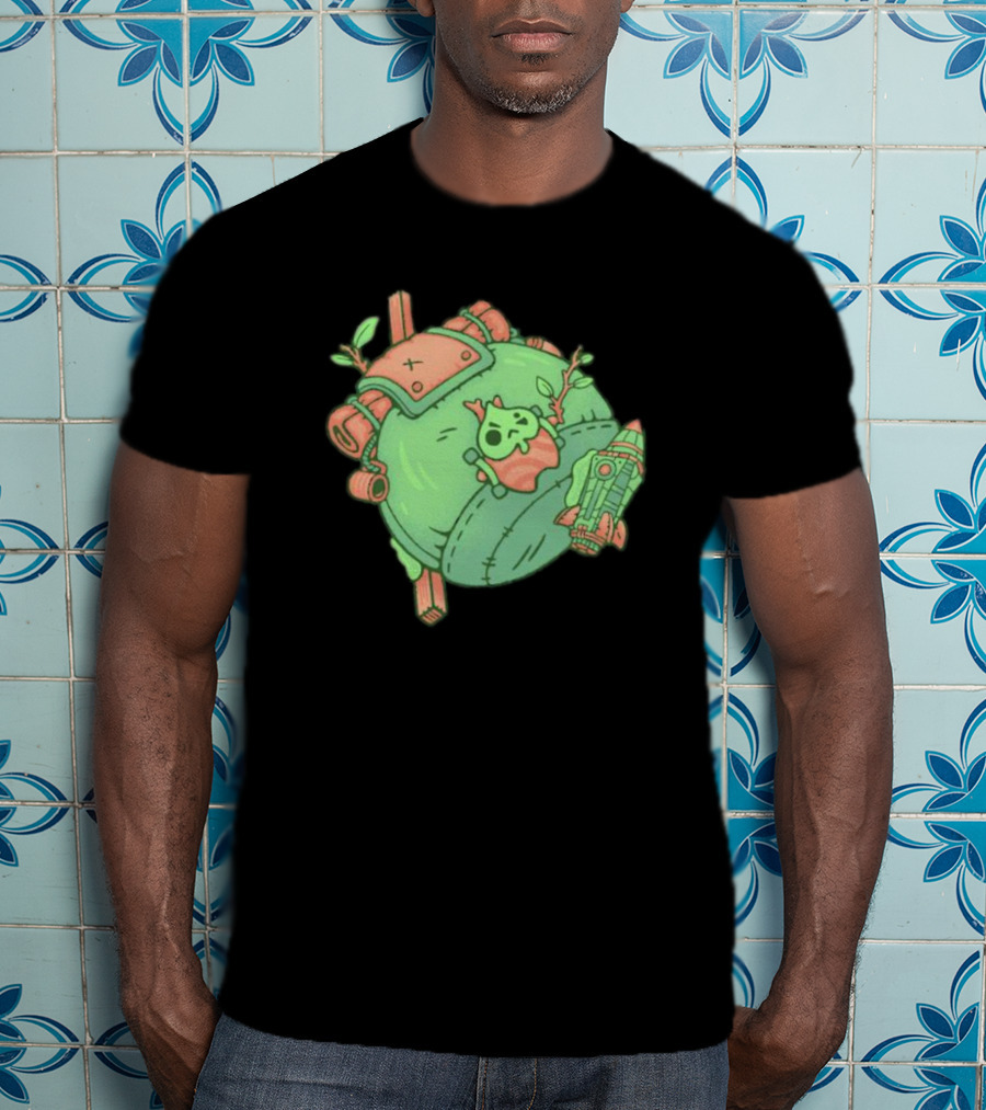Backpack Friend Bag Camping Adventure With Alien And Rocket Details T-Shirt
