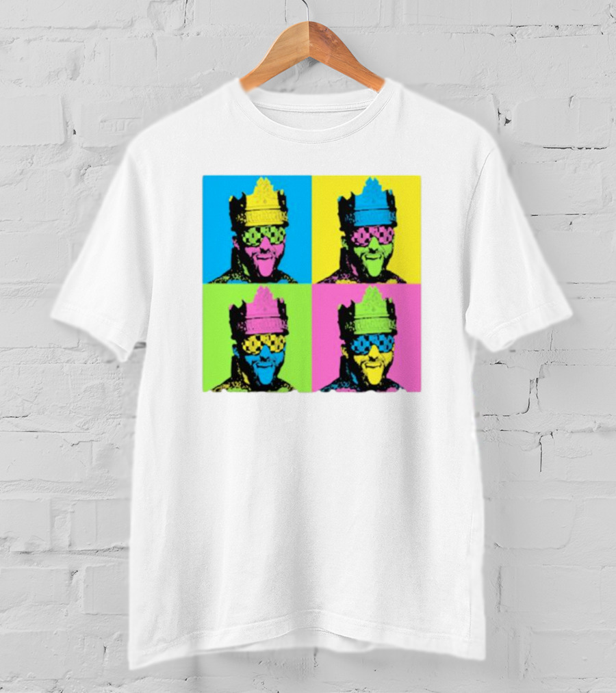 Deathmatch King Pop Art Style Color Blocks T-Shirt