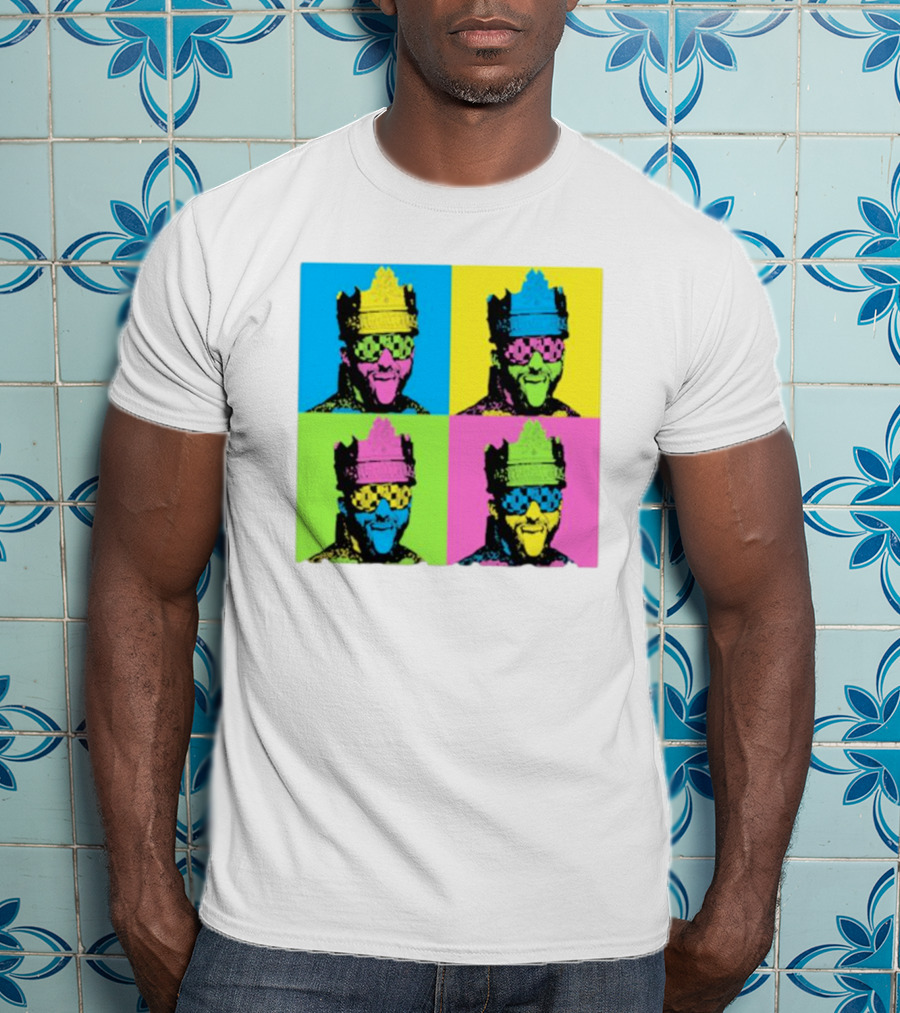 Deathmatch King Pop Art Style Color Blocks T-Shirt