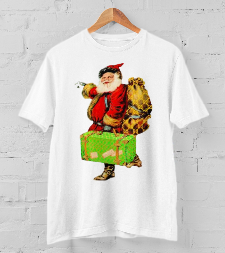 Market Designer Santa Vintage Luggage T-Shirt