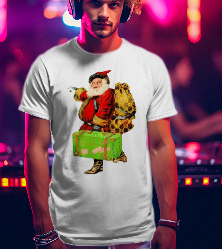 Market Designer Santa Vintage Luggage T-Shirt