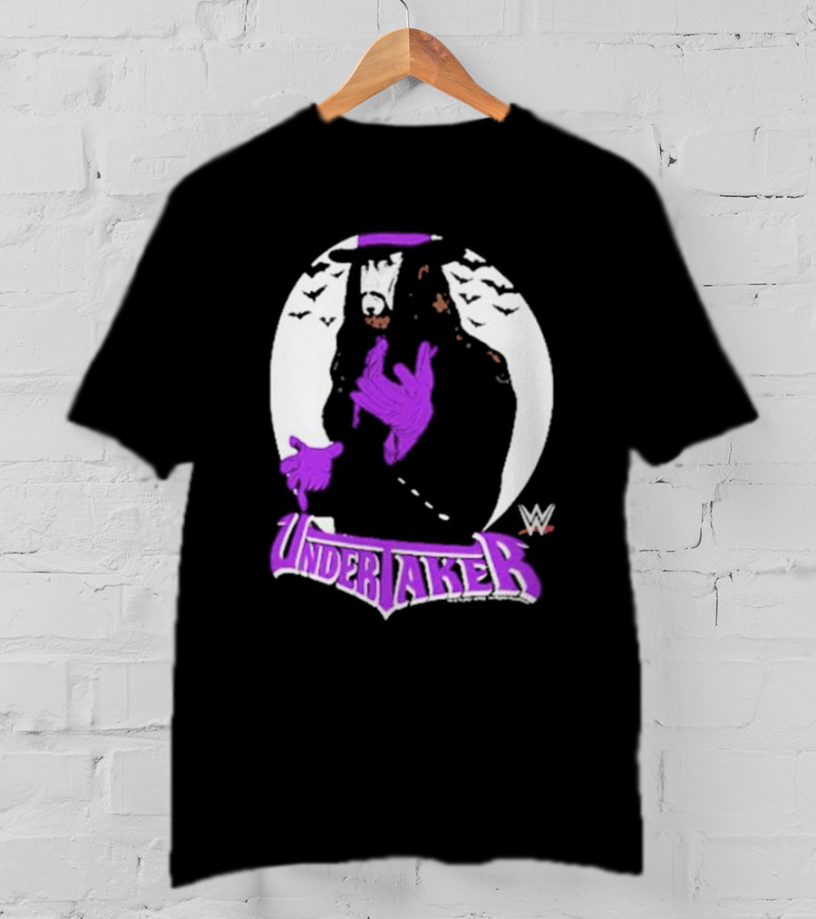WWE Undertaker Purple Hat Bats Circle T-Shirt