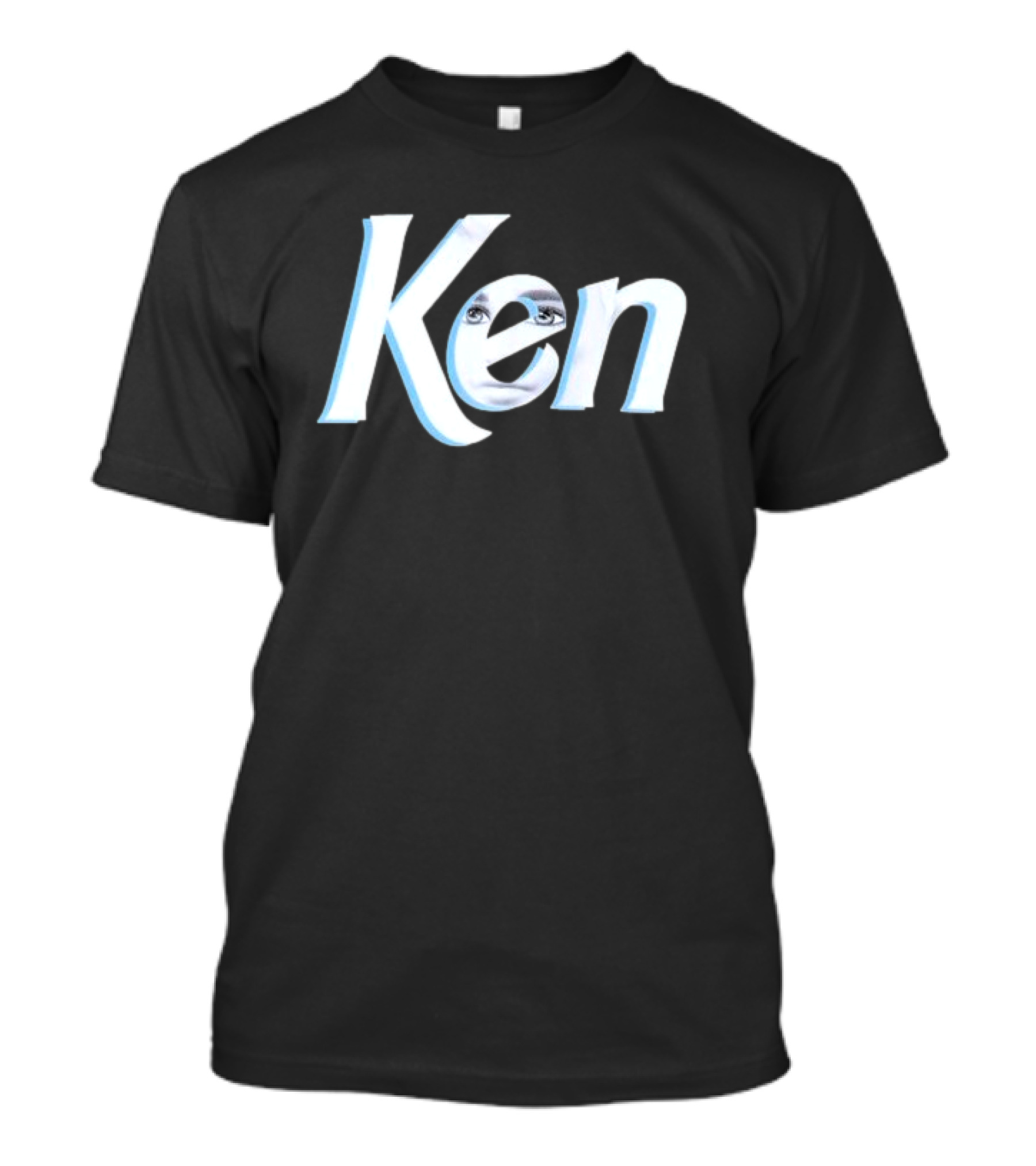 Ken Barbie Face In Text T-Shirt
