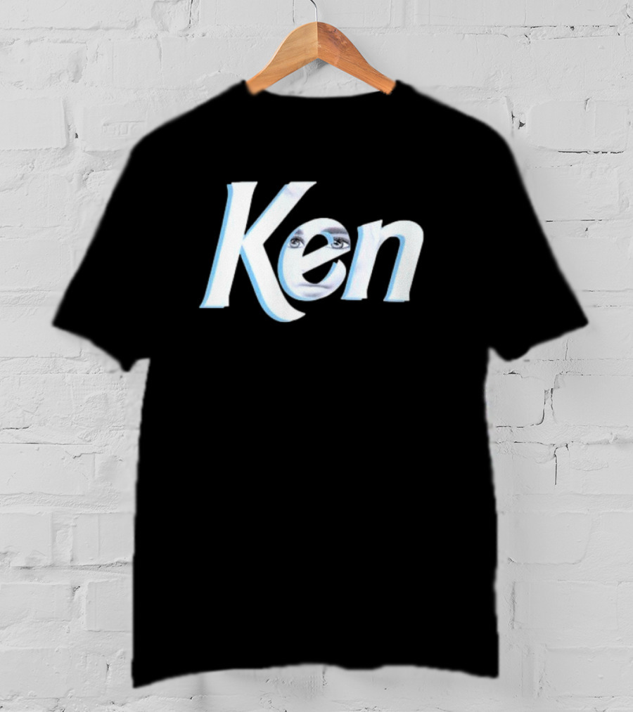Ken Barbie Face In Text T-Shirt