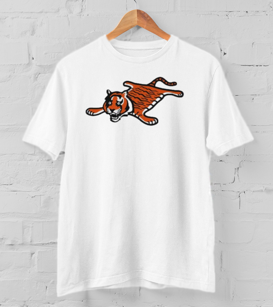 Cincinnati Bengals Funny Flat Mascot Tiger T-Shirt