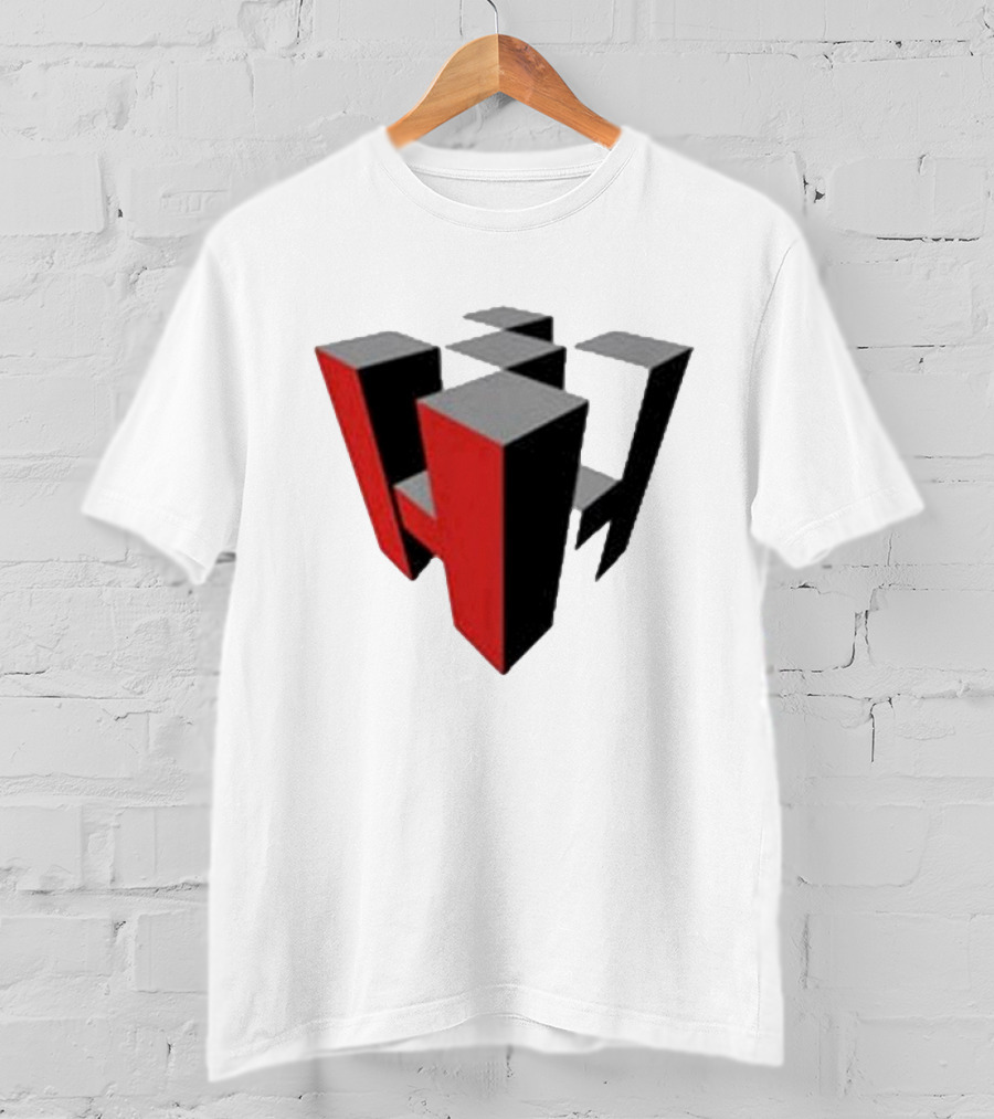 Hoonigan Big Block Red Black 3D Checkerboard T-Shirt