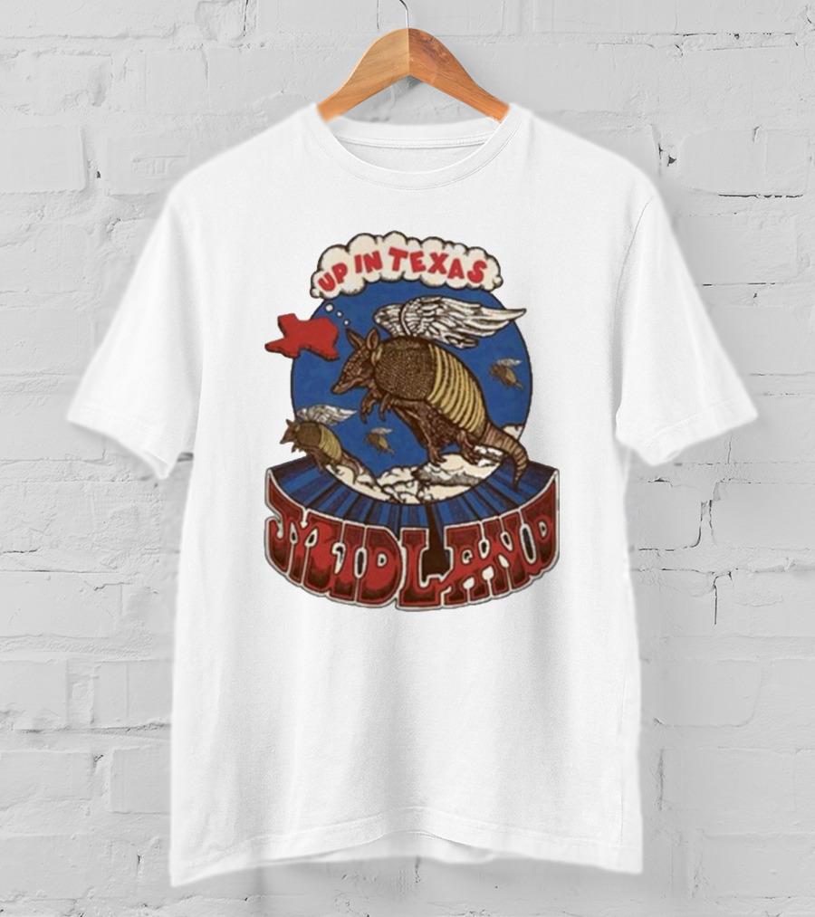 Midland Winged Armadillo Up In Texas T-Shirt