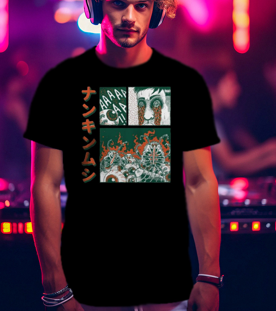 Nankinmushi AAAHHH Bedbugs Attack Horror Manga T-Shirt