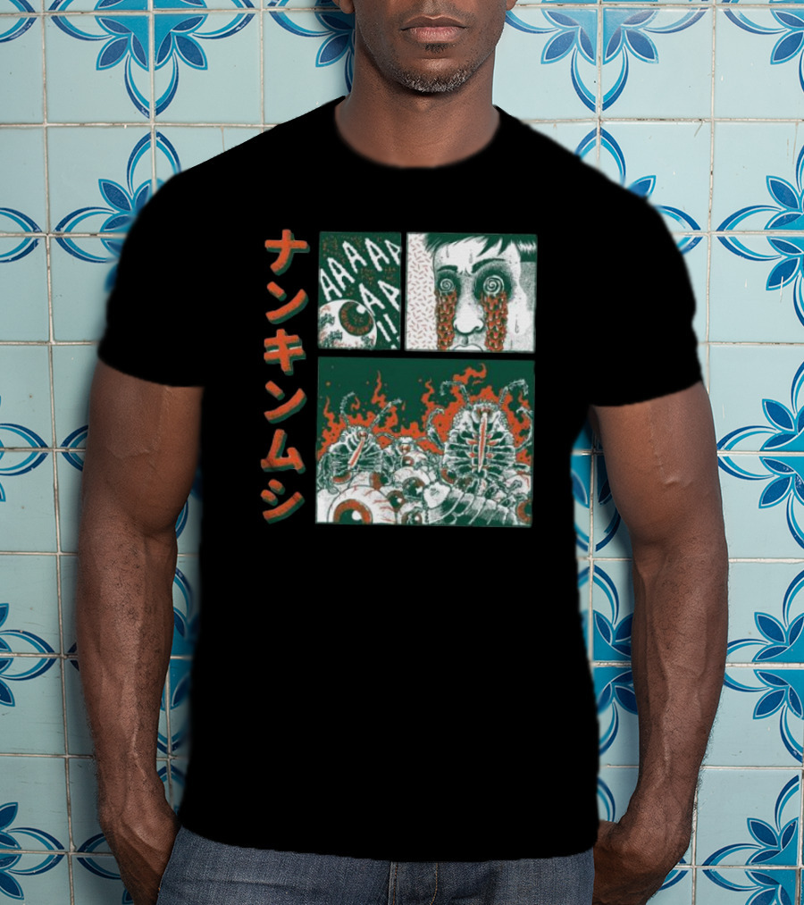 Nankinmushi AAAHHH Bedbugs Attack Horror Manga T-Shirt