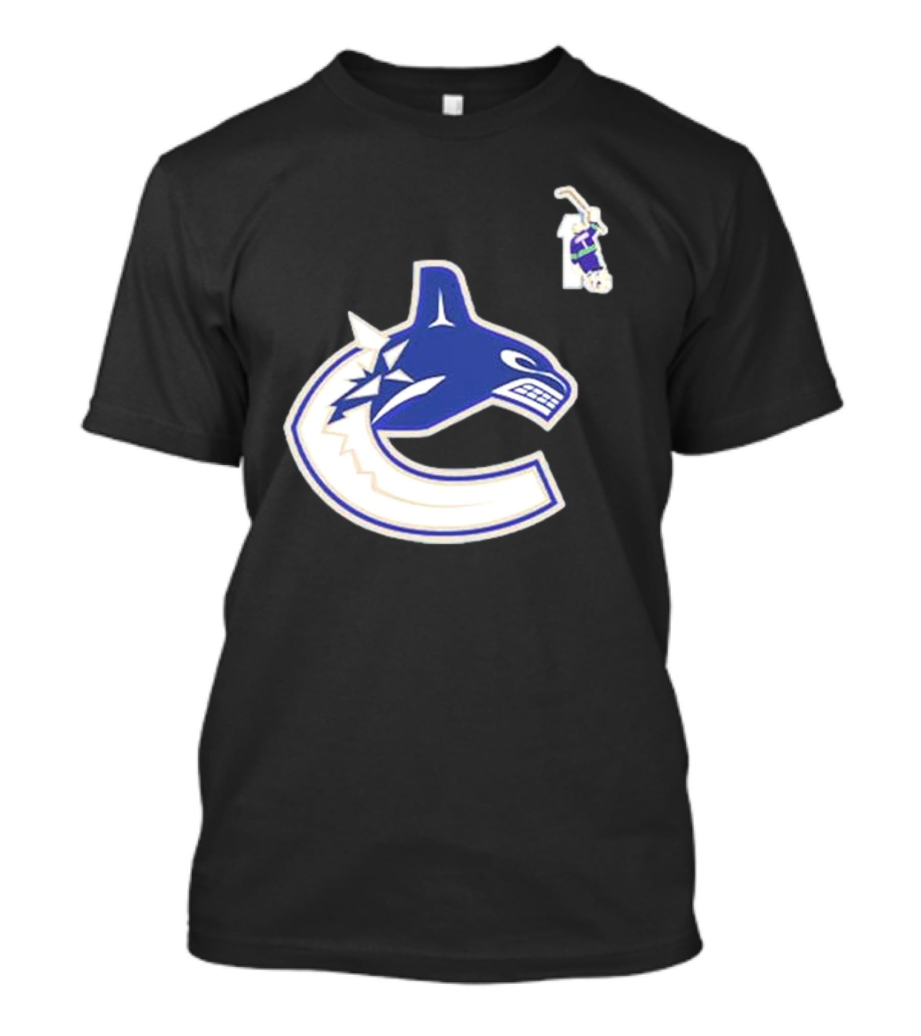 Luongo #1 Vancouver Canucks Orca Logo Ring Of Honour T-Shirt