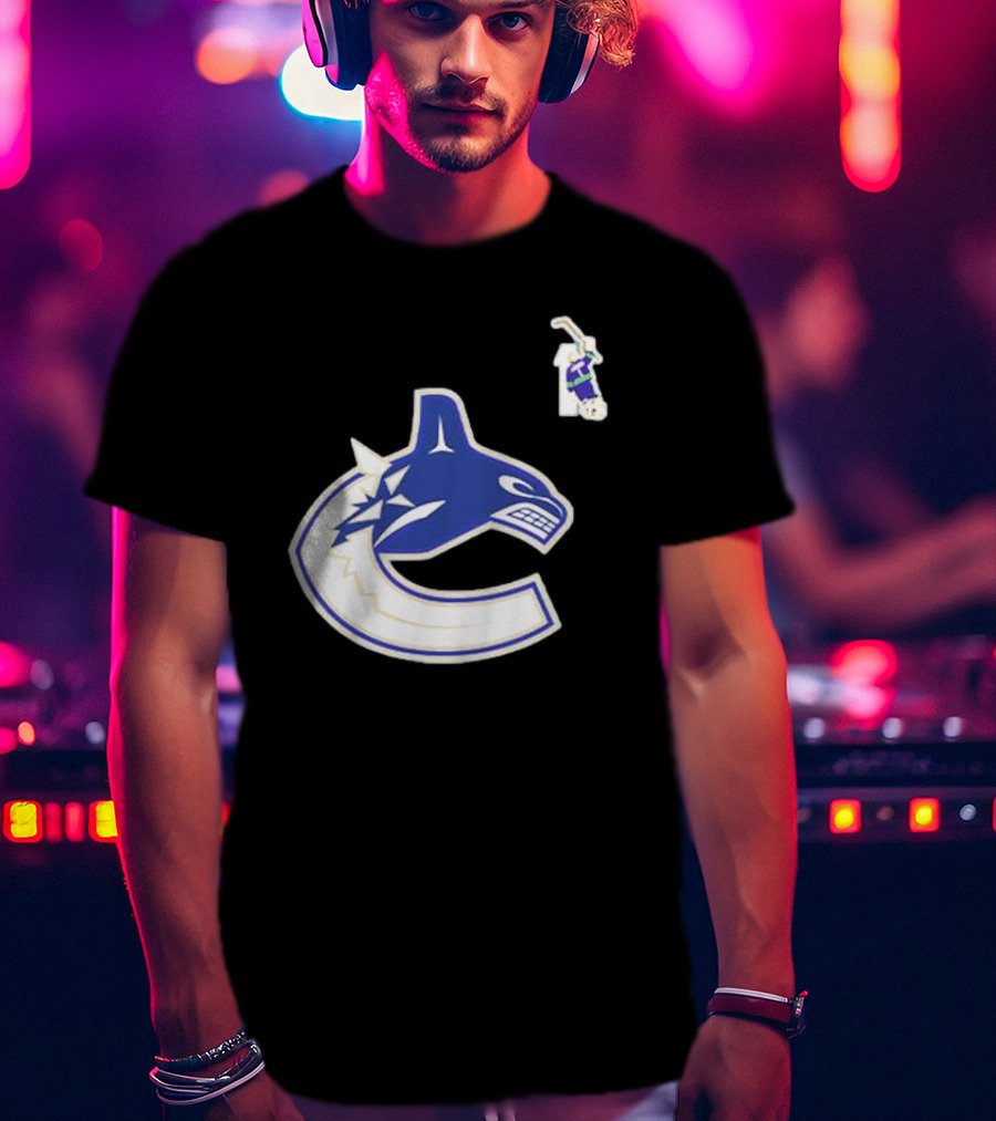 Luongo #1 Vancouver Canucks Orca Logo Ring Of Honour T-Shirt