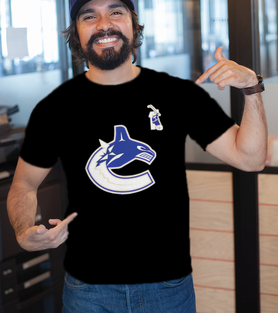 Luongo #1 Vancouver Canucks Orca Logo Ring Of Honour T-Shirt