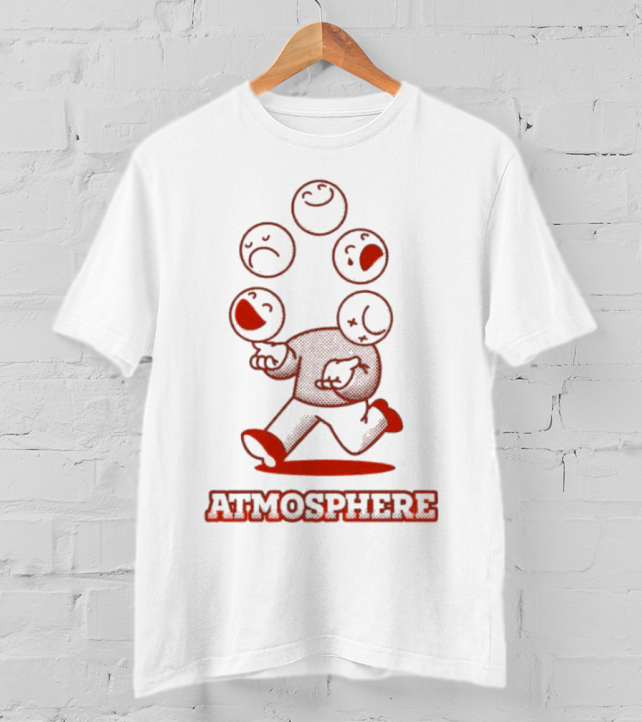 Atmosphere Juggle Retro Emoticon Character T-Shirt