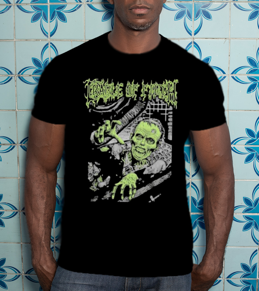 Cradle Of Filth Zombie Breaking Through Wall T-Shirt