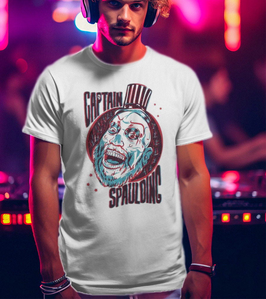 Captain Spaulding 3D Portrait House Of 1000 Corpses T-Shirt