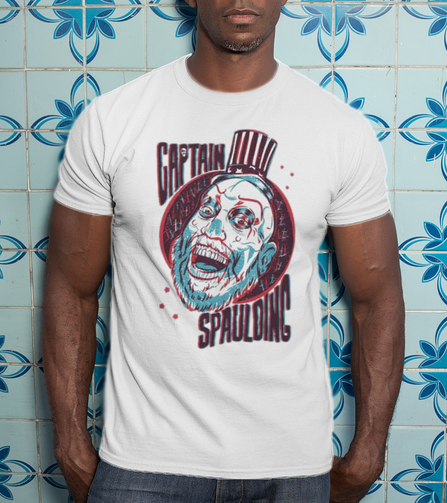 Captain Spaulding 3D Portrait House Of 1000 Corpses T-Shirt