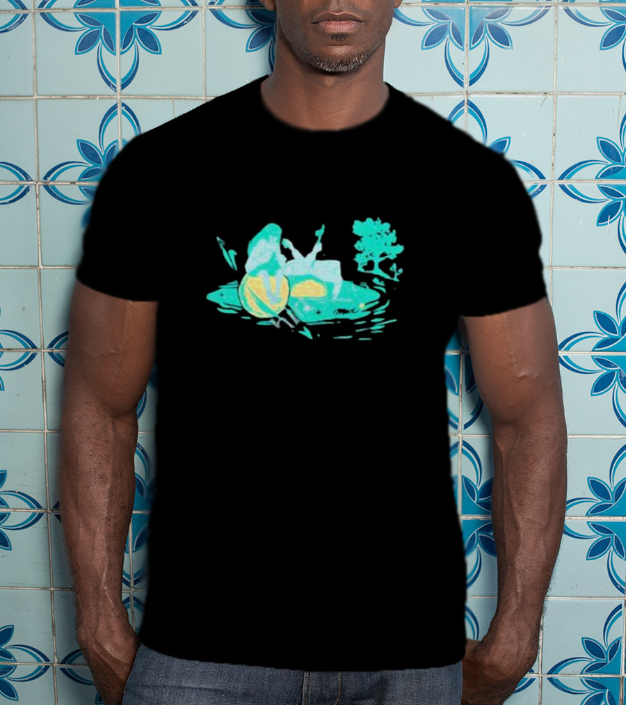 Max Strings Pastel Landscape And Tree T-Shirt