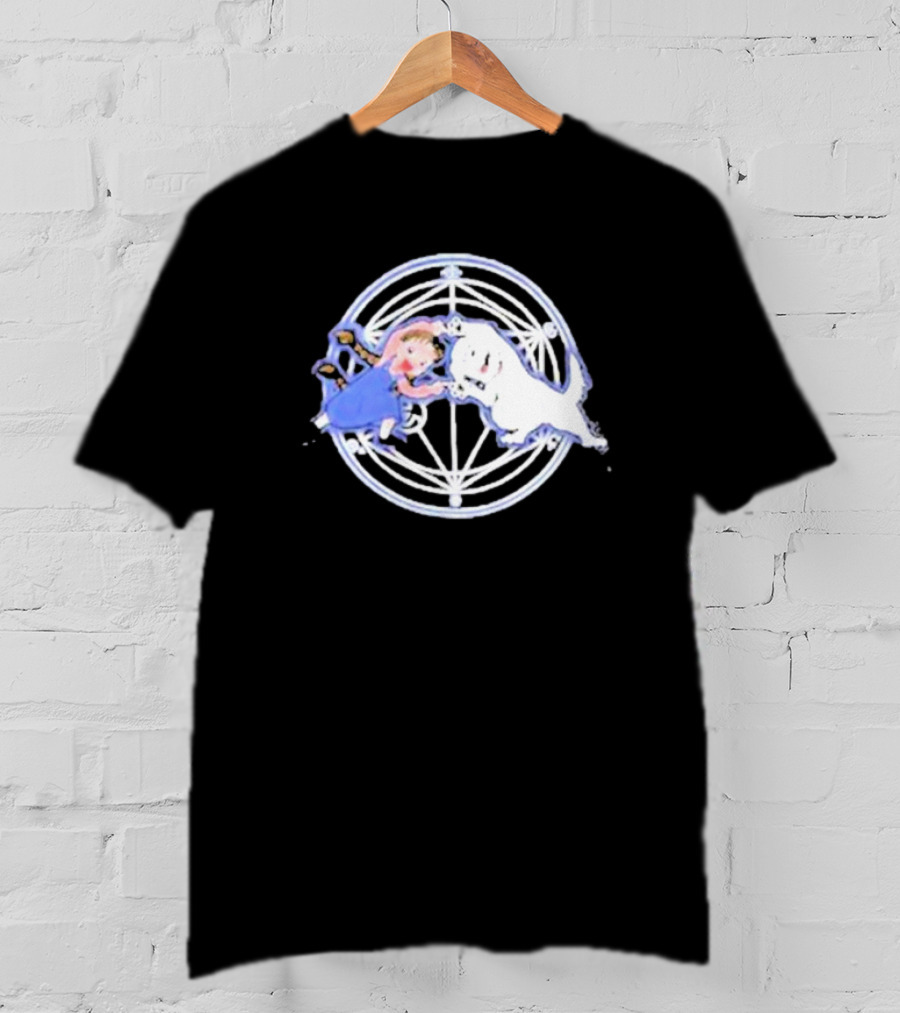 Nina And Dog Fusion Circle Symbol Anime T-Shirt