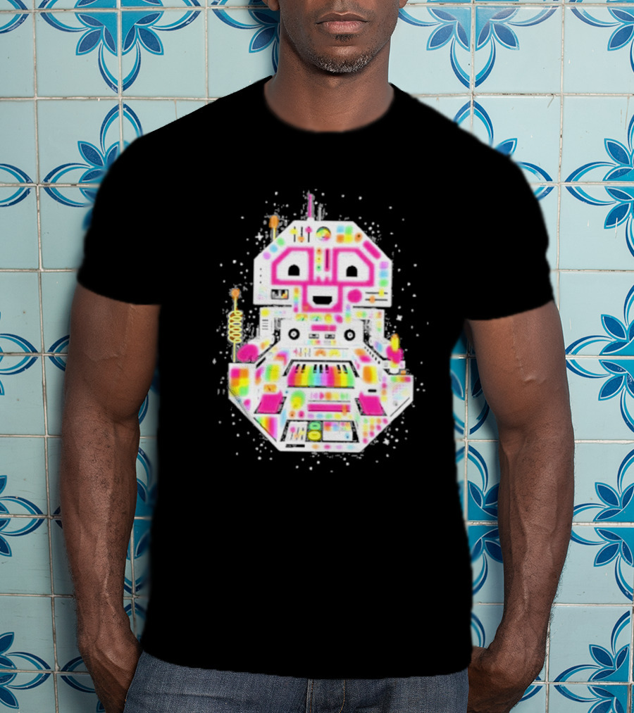 STS9 Reflect Refract Neon Robot T-Shirt