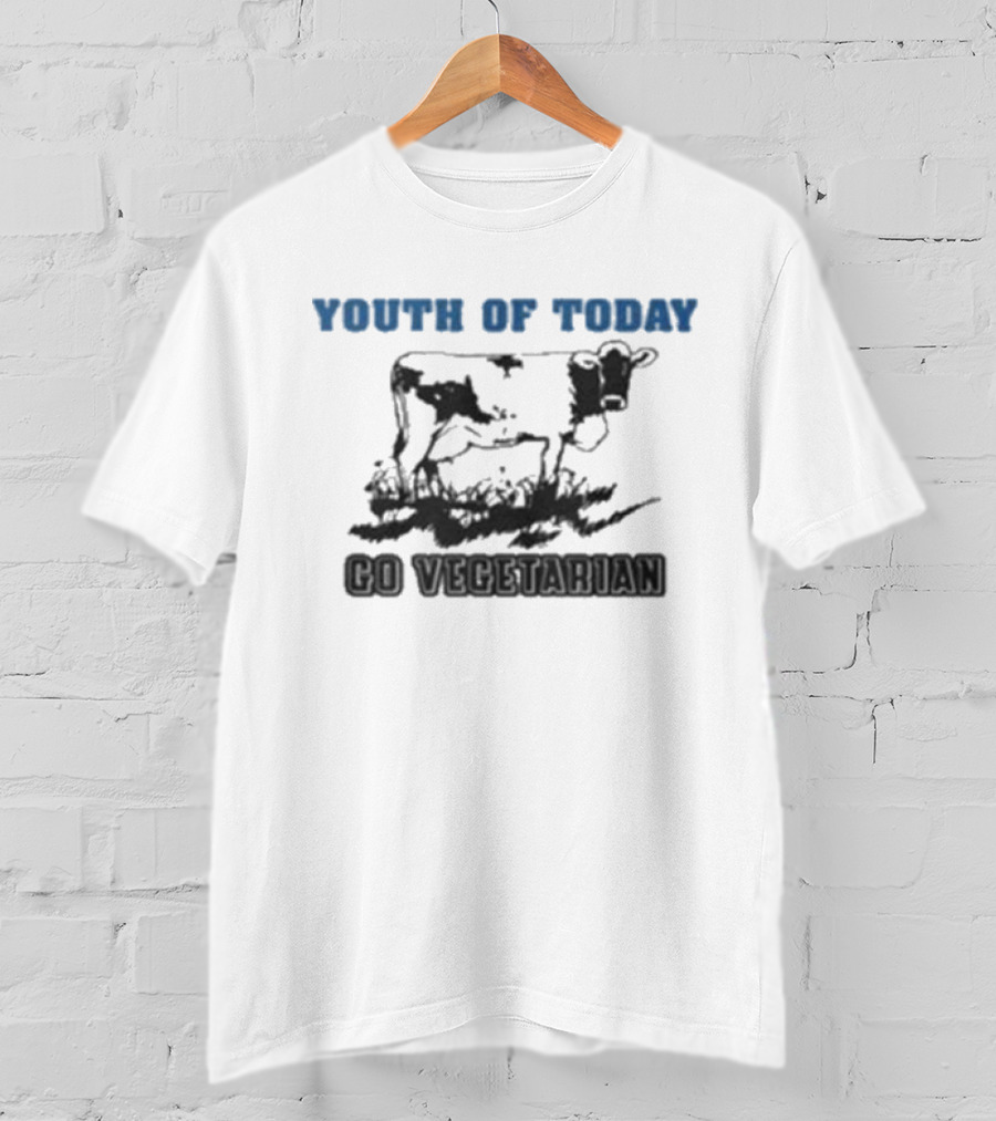 Youth Of Today Go Vegetarian Cow Advocate T-Shirt