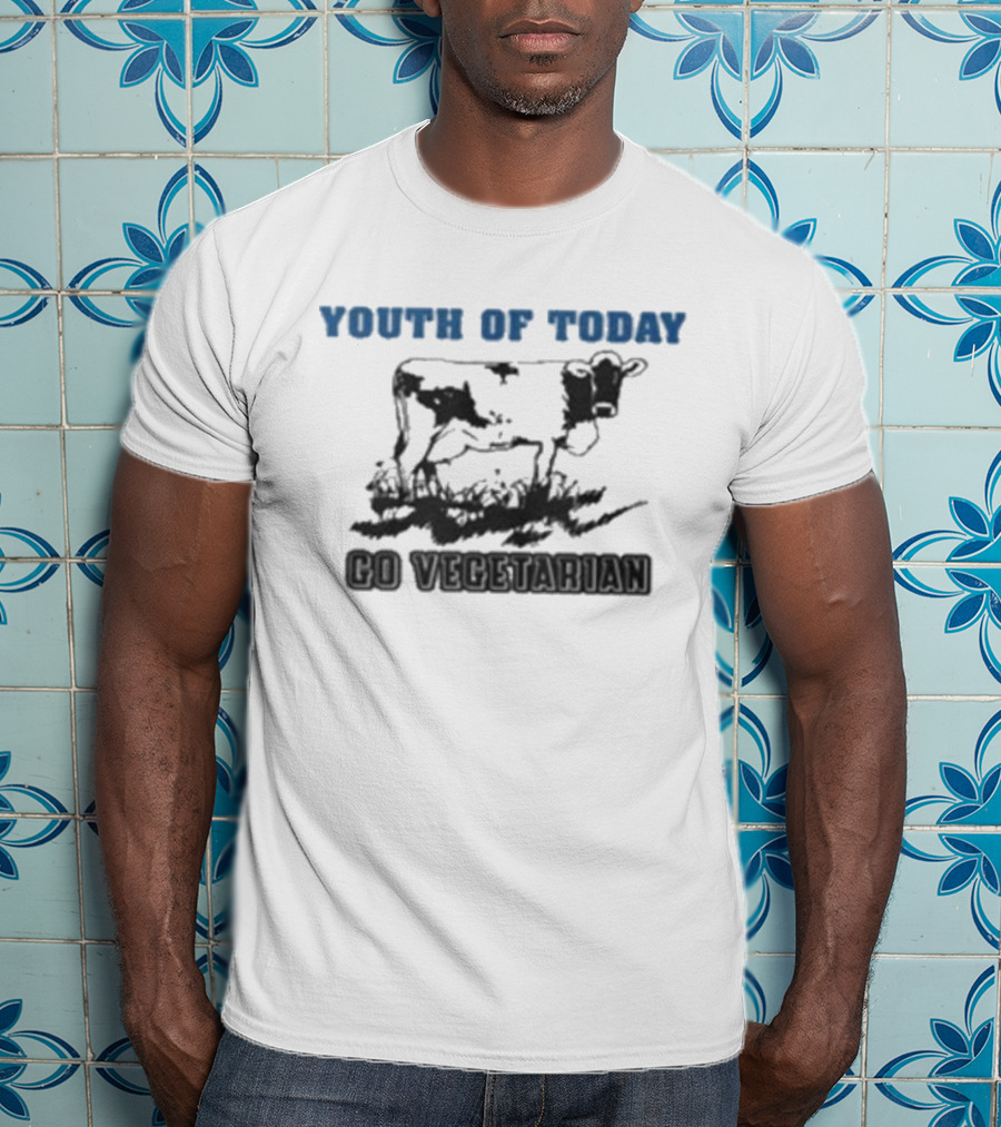Youth Of Today Go Vegetarian Cow Advocate T-Shirt