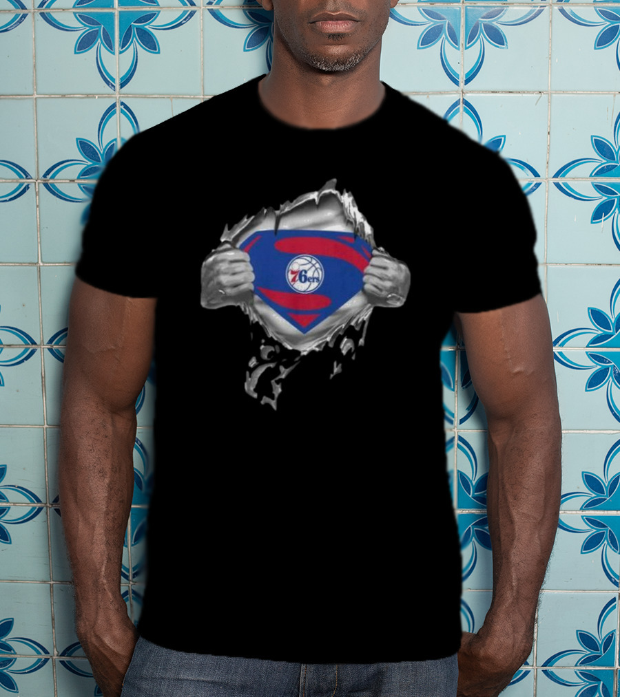 Philadelphia 76ers Superman Inside T-Shirt