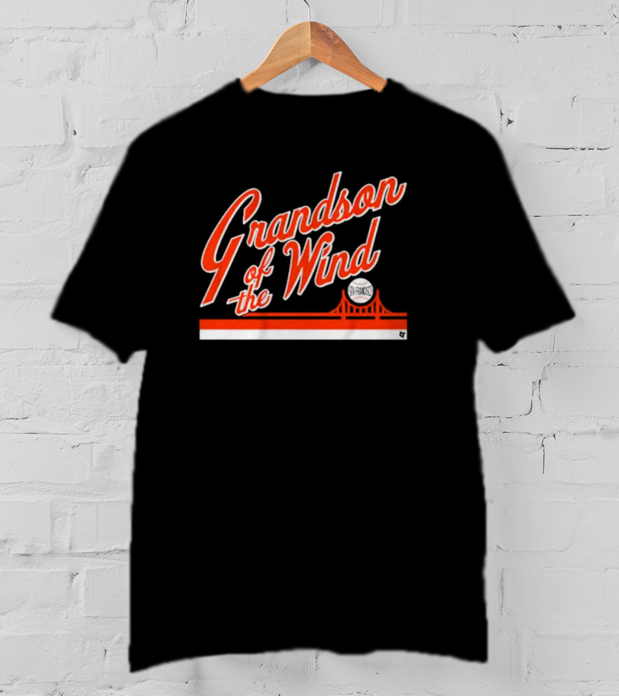 Grandson Of The Wind San Francisco Bridge Skyline T-Shirt