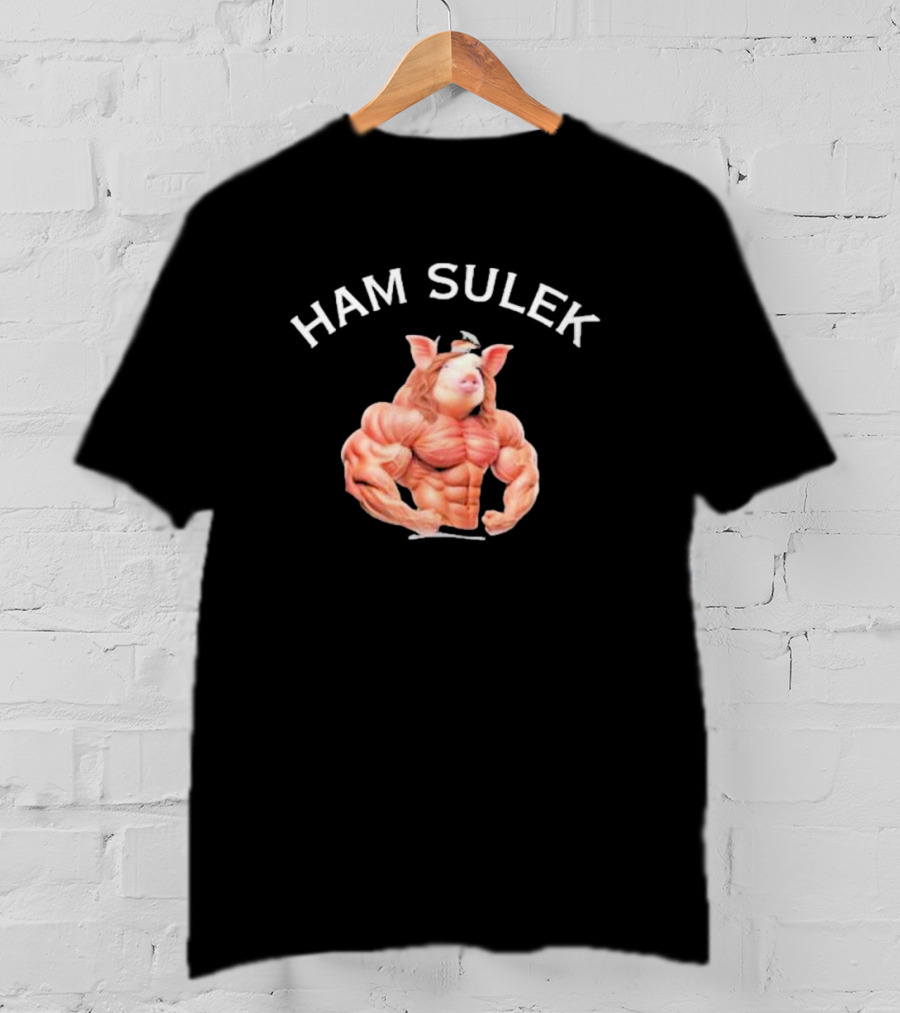 HAM SULEK Hvyapprl Buff Pig Character Bodybuilder T-Shirt