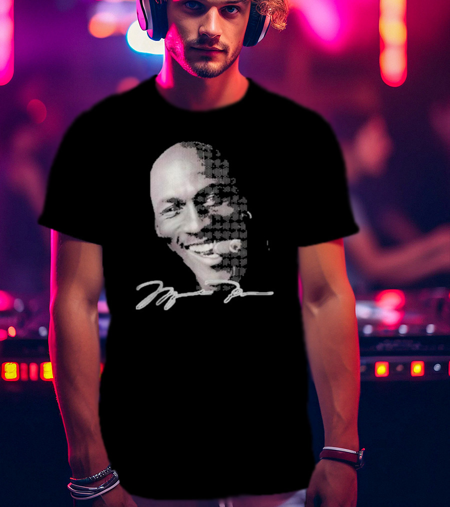 Michael Jordan Iconic Smile With Cigar Signature T-Shirt