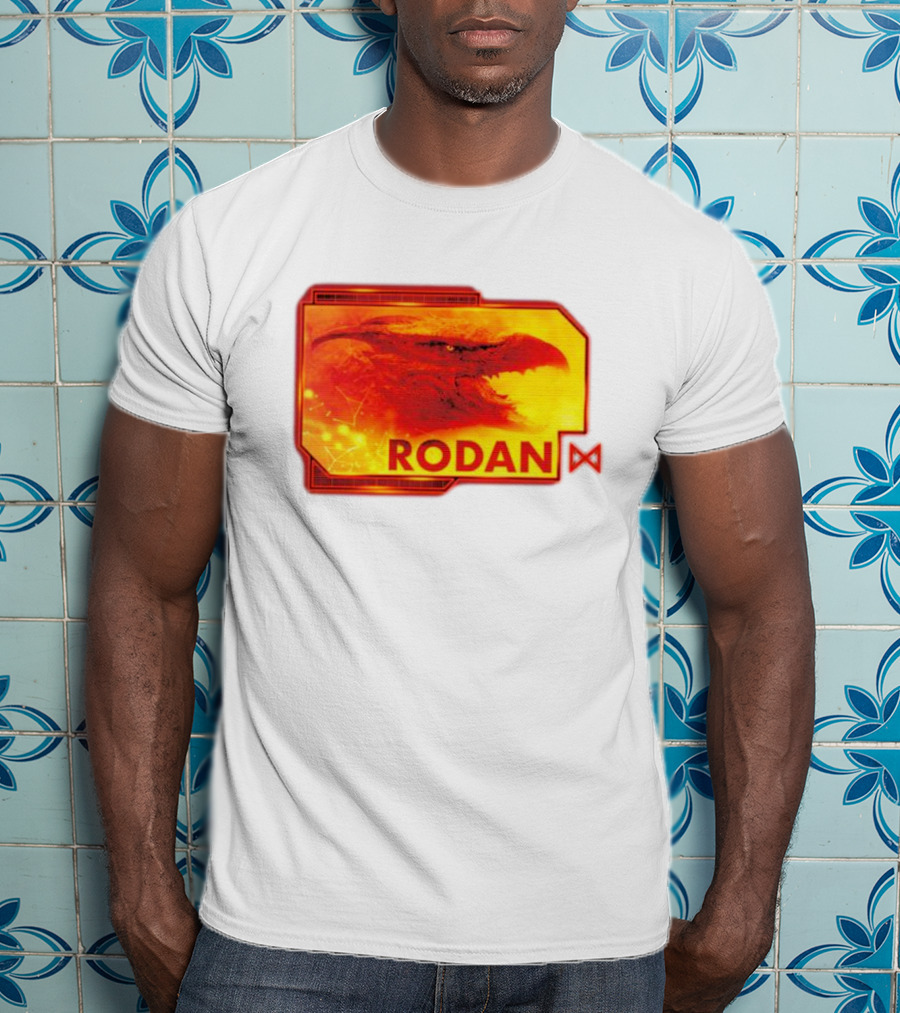 Rodan Monsters Titan Tactical Science Division Fiery Creature Profile T-Shirt