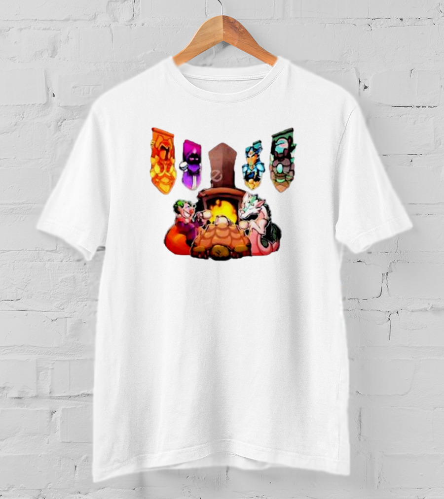 Terraria Banners Campfire Cozy Gaming Session T-Shirt