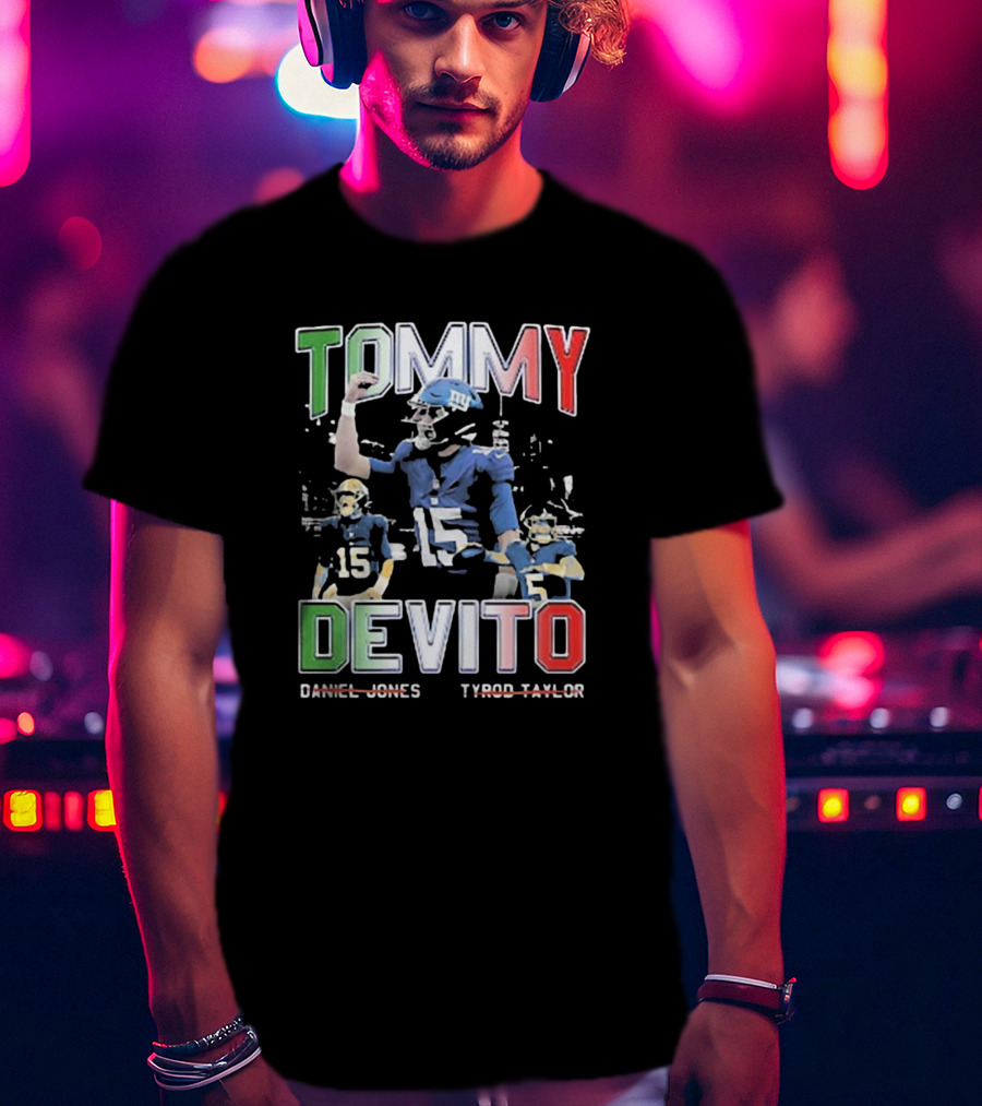 Tommy Devito New York Giants Daniel Jones Tyrod Taylor T-Shirt