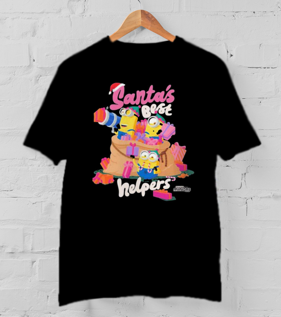Santa's Best Helpers Minions Holiday T-Shirt